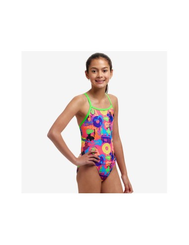 Girl's Single Strap One Piece Lotsa Pop