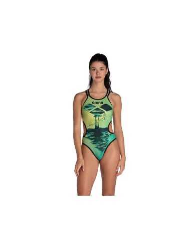 Costum Baie Femei W Arena One Double Cross Back One Piece